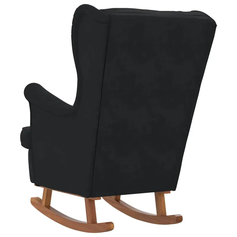 Supamasis krėslas su pagalve Juoda 92 x 71 x 100 cm fanera