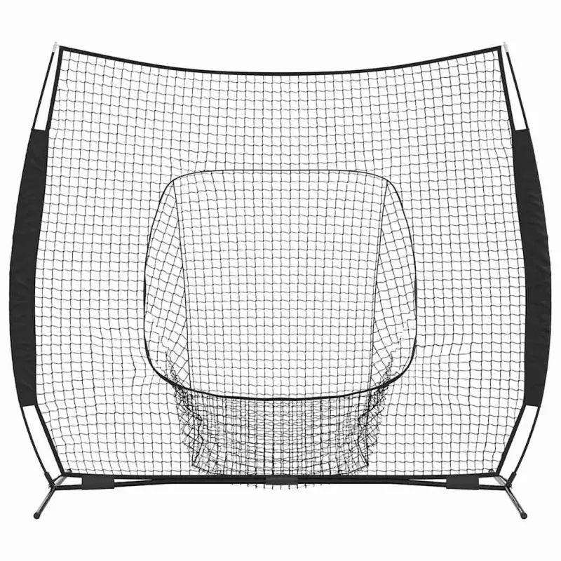 Beisbolo treniruočių tinklas Juoda 250 x 106 x 209 cm