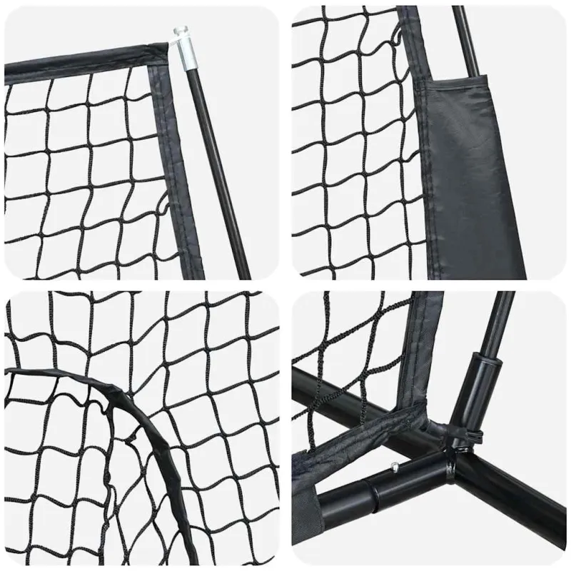 Beisbolo treniruočių tinklas Juoda 250 x 106 x 209 cm