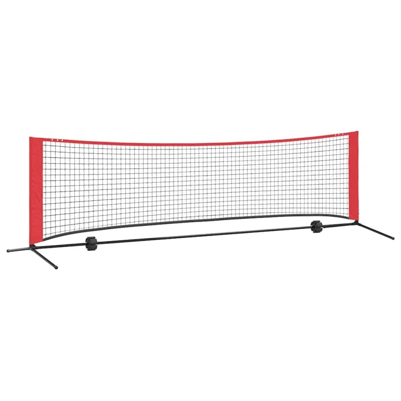 Teniso tinklas Juoda ir raudona 301 x 90,5 x 87 cm Poliesteris