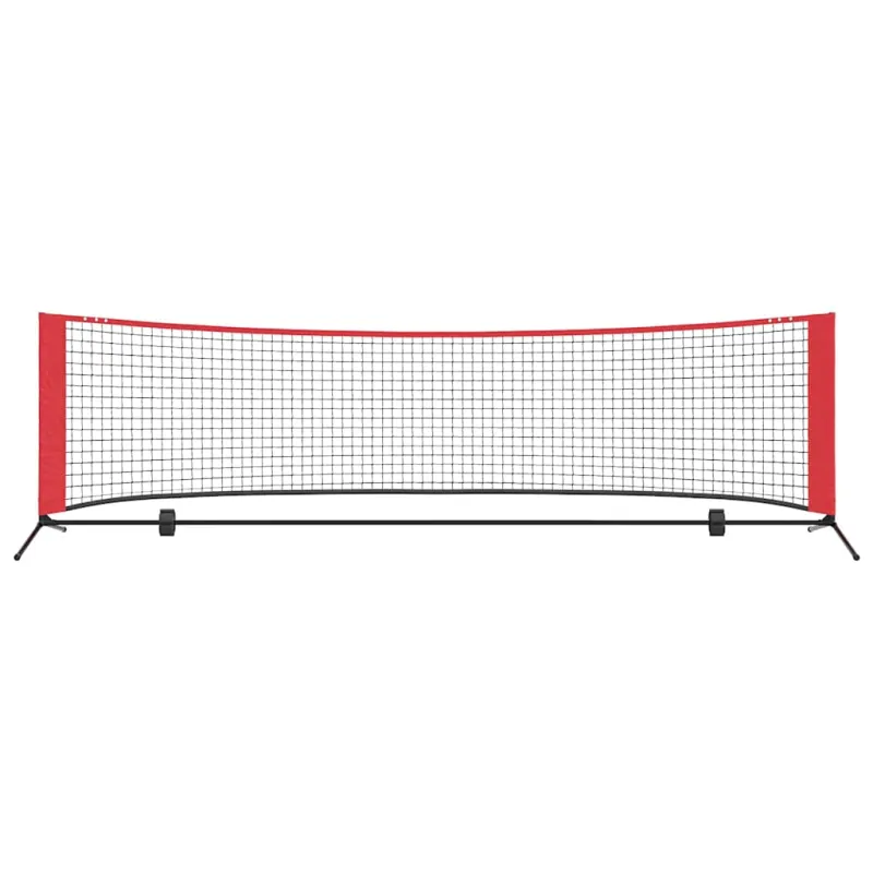 Teniso tinklas Juoda ir raudona 301 x 90,5 x 87 cm Poliesteris