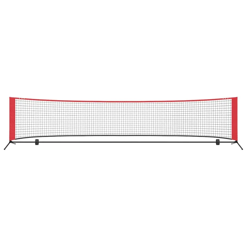 Teniso tinklas Juoda ir raudona 396 x 92 x 87 cm Poliesteris