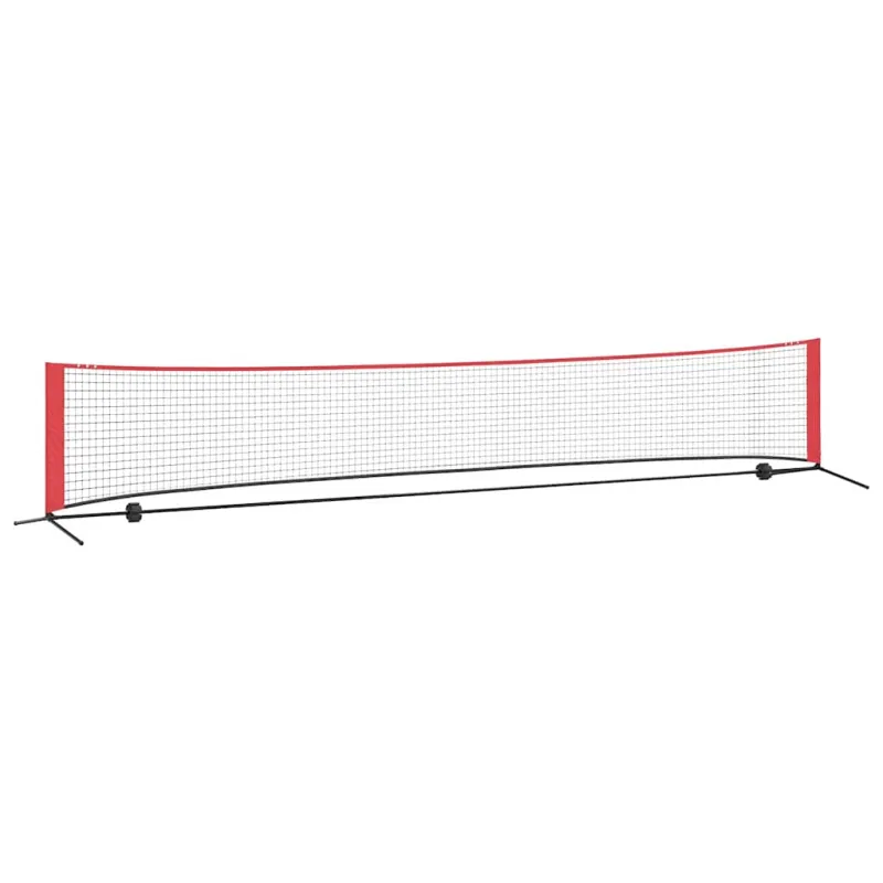 Teniso tinklas Juoda ir raudona 494,5 x 90 x 87 cm Poliesteris