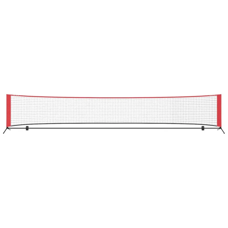 Teniso tinklas Juoda ir raudona 494,5 x 90 x 87 cm Poliesteris