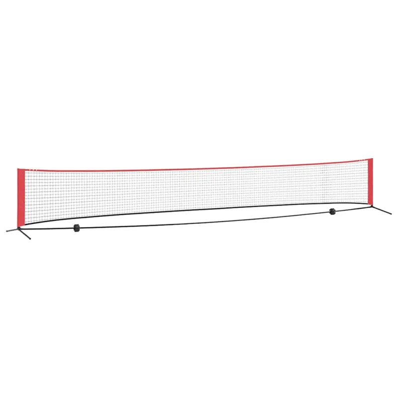 Teniso tinklas Juoda ir raudona 595 x 90,5 x 87 cm Poliesteris