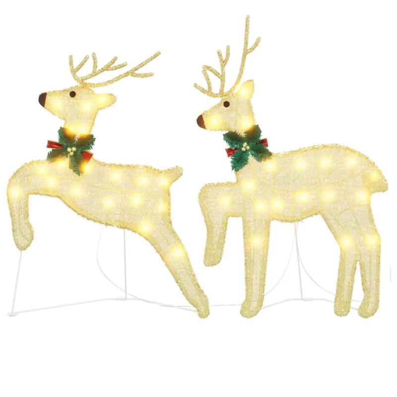 LED elniai 2 pcs Šilta balta audinys