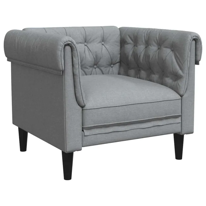 Sofa Šviesiai pilka 78,5 x 74,5 x 74,5 cm Poliesteris