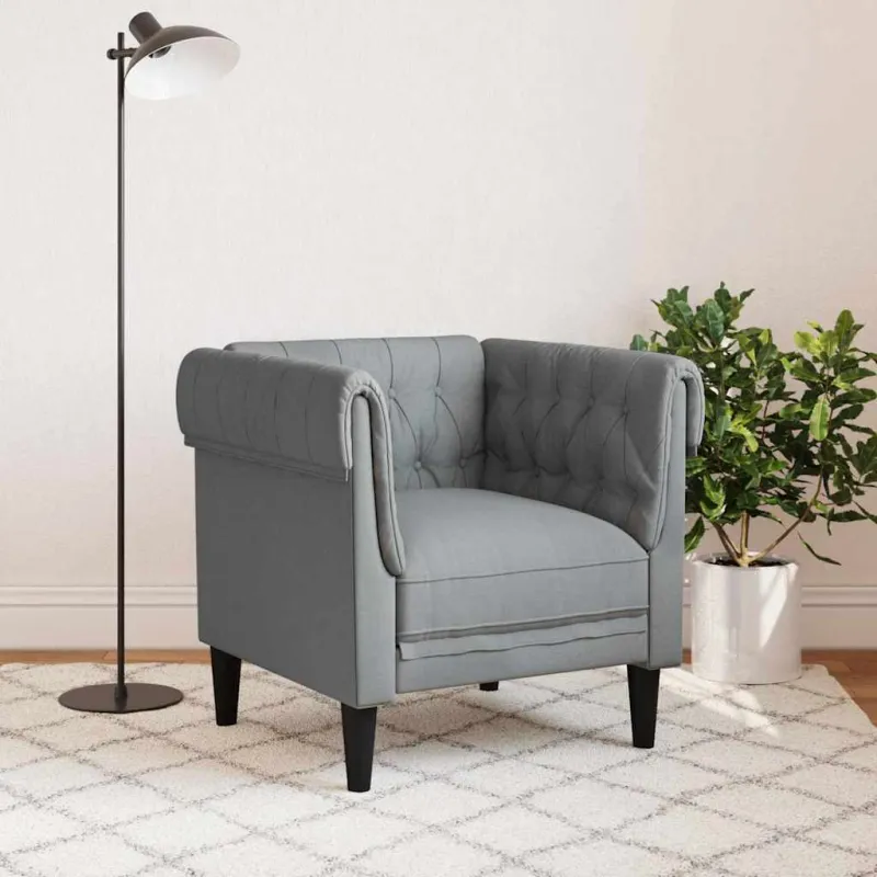 Sofa Šviesiai pilka 78,5 x 74,5 x 74,5 cm Poliesteris