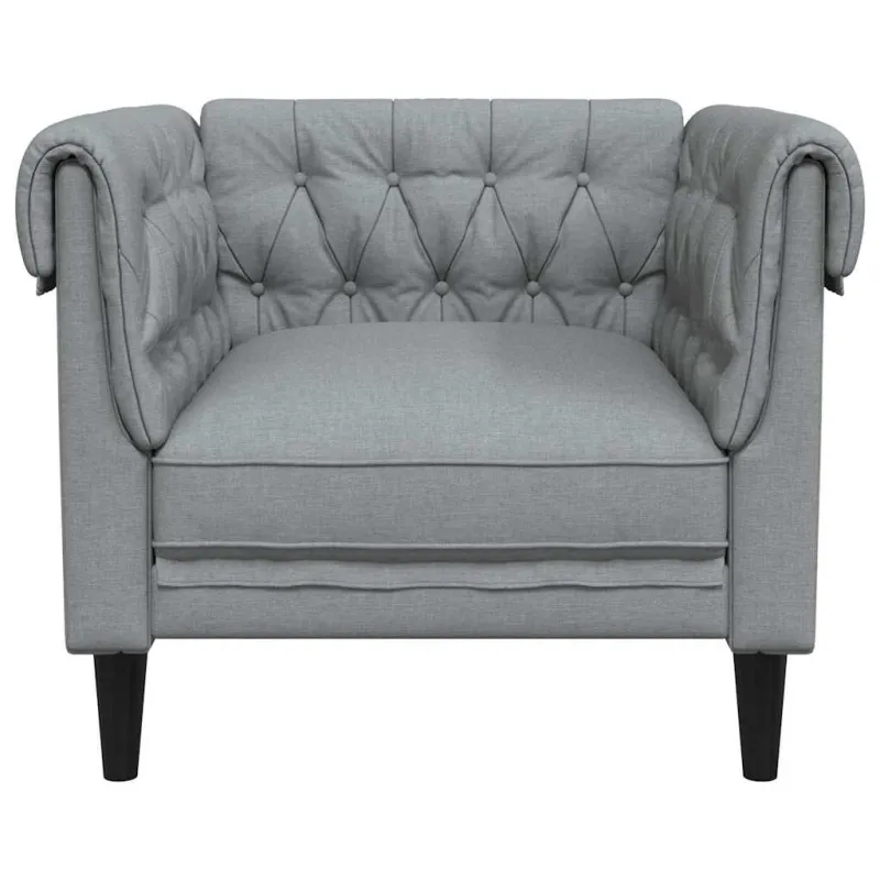 Sofa Šviesiai pilka 78,5 x 74,5 x 74,5 cm Poliesteris