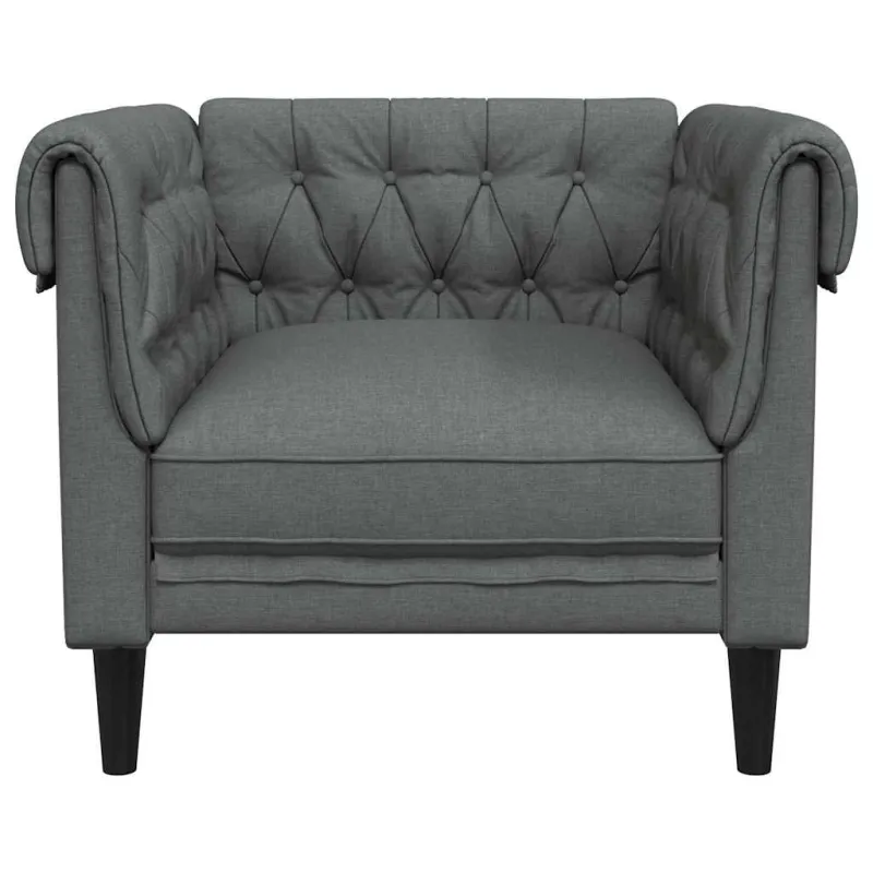 Sofa Tamsiai pilka 78,5 x 74,5 x 74,5 cm Poliesteris