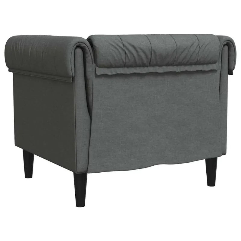 Sofa Tamsiai pilka 78,5 x 74,5 x 74,5 cm Poliesteris