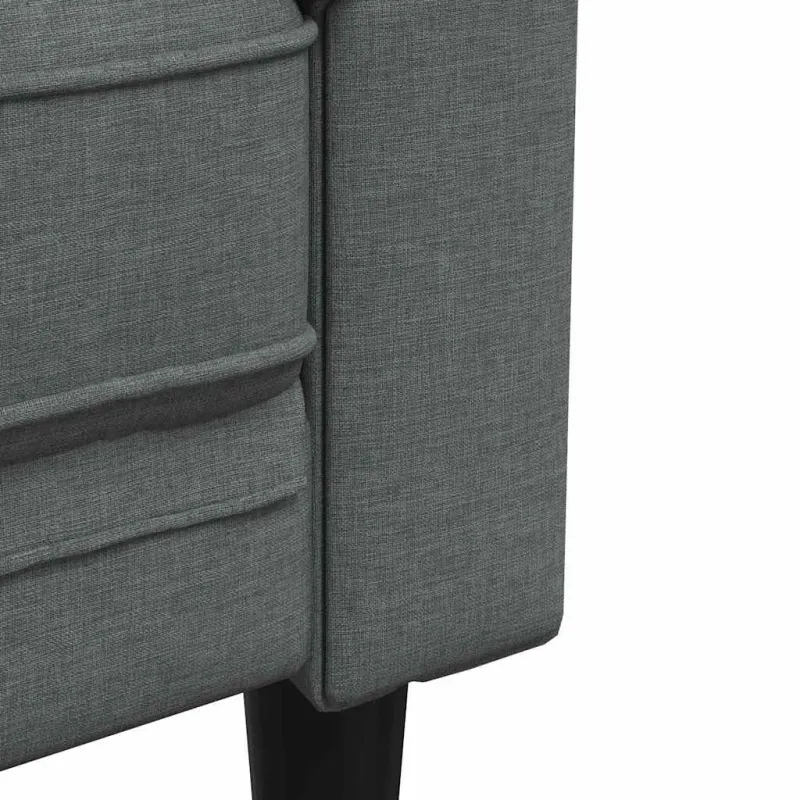 Sofa Tamsiai pilka 182,5 x 74,5 x 74,5 cm Poliesteris