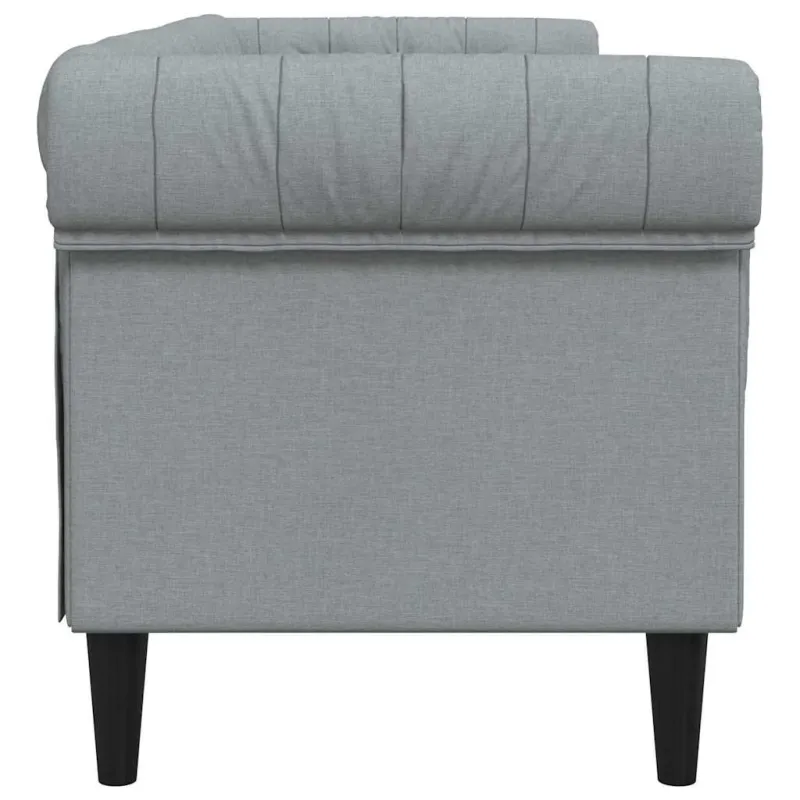 Sofa Šviesiai pilka 201,5 x 74,5 x 74,5 cm Poliesteris