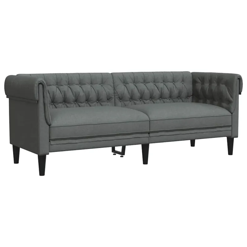 Sofa Tamsiai pilka 201,5 x 74,5 x 74,5 cm Poliesteris