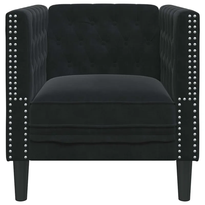 Sofa Juoda 74,5 x 71 x 70,5 cm Aksomas