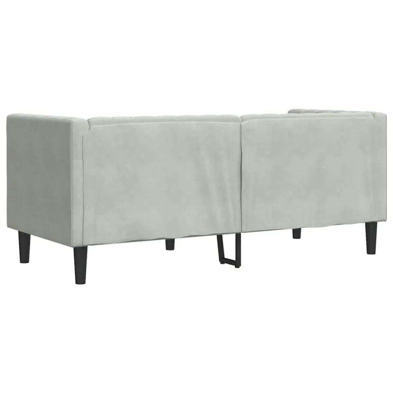 Sofa Šviesiai pilka 174 x 74,5 x 70,5 cm Aksomas