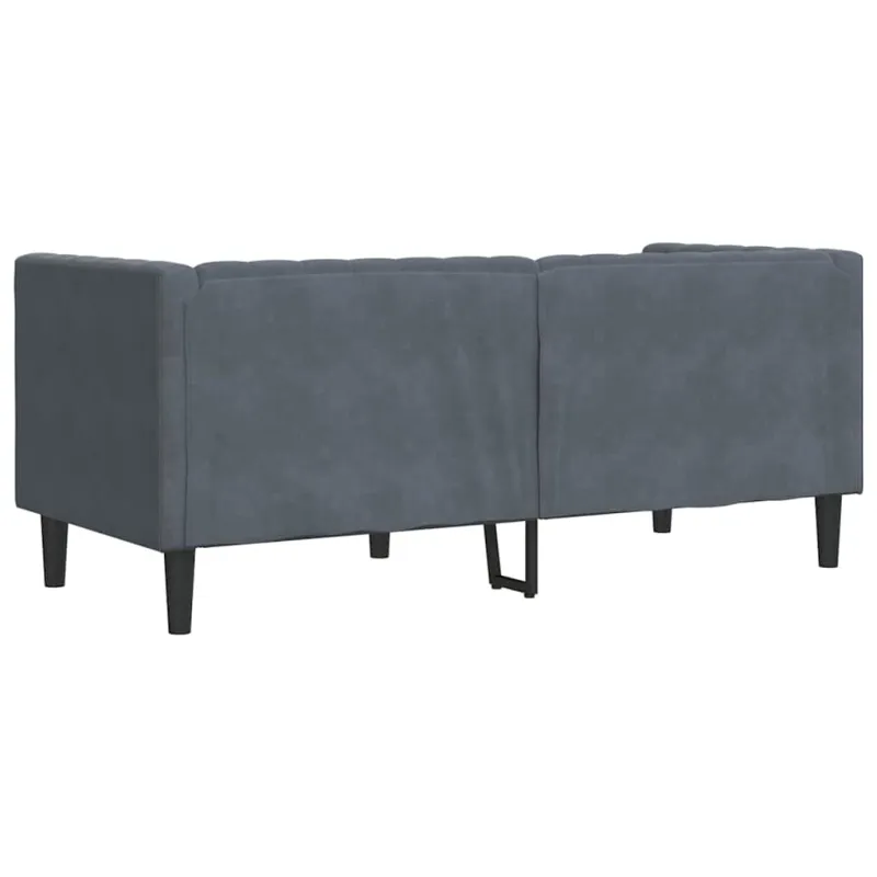 Sofa Tamsiai pilka 174 x 74,5 x 70,5 cm Aksomas