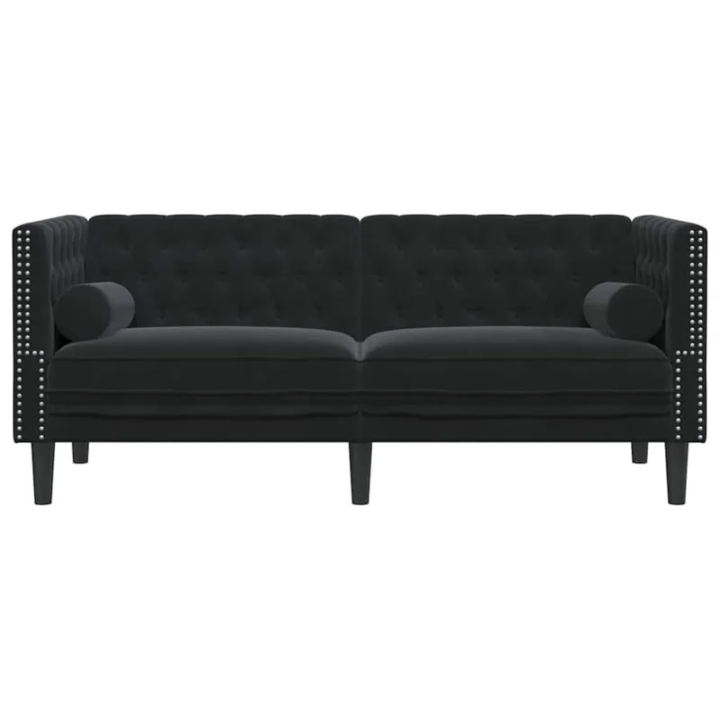 Sofa Juoda 174 x 74,5 x 70,5 cm Aksomas