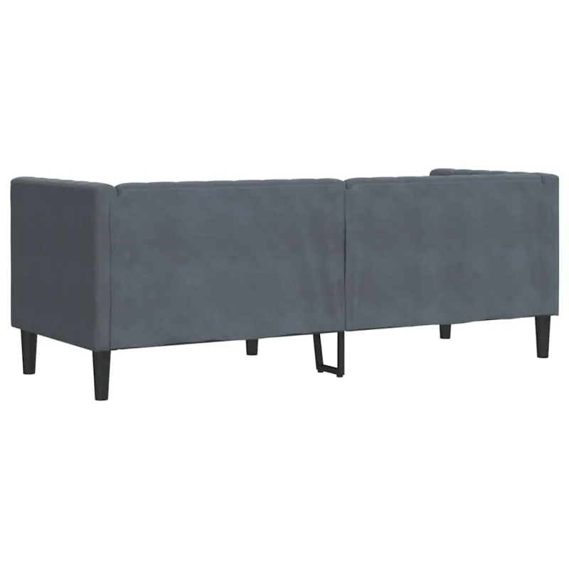 Sofa Tamsiai pilka 194 x 74,5 x 70,5 cm Aksomas