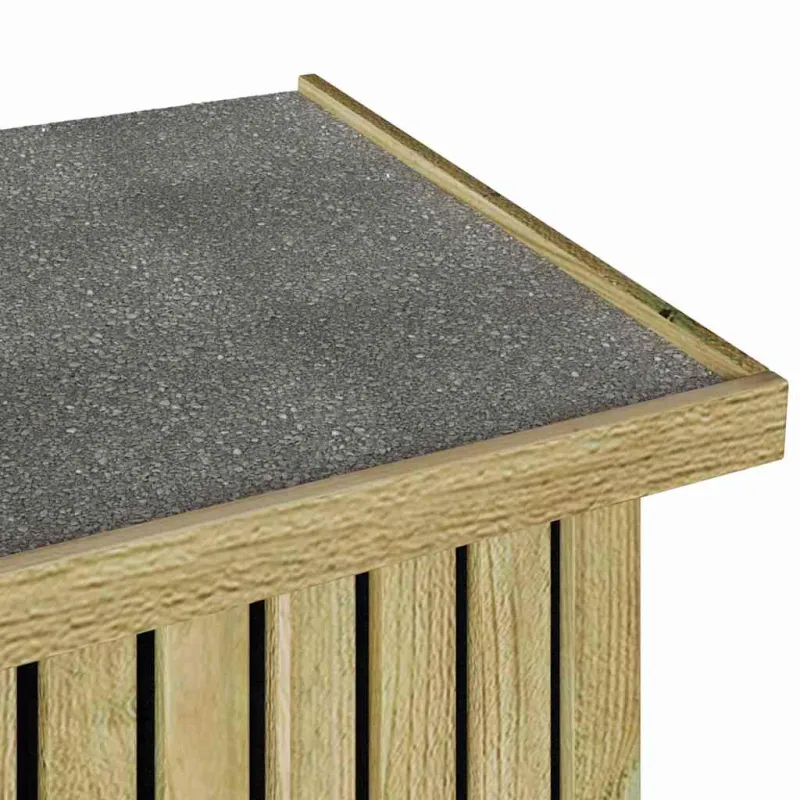 Sodo saugojimo dėžė su saugykla Natūrali 119 x 44 x 58,5 cm