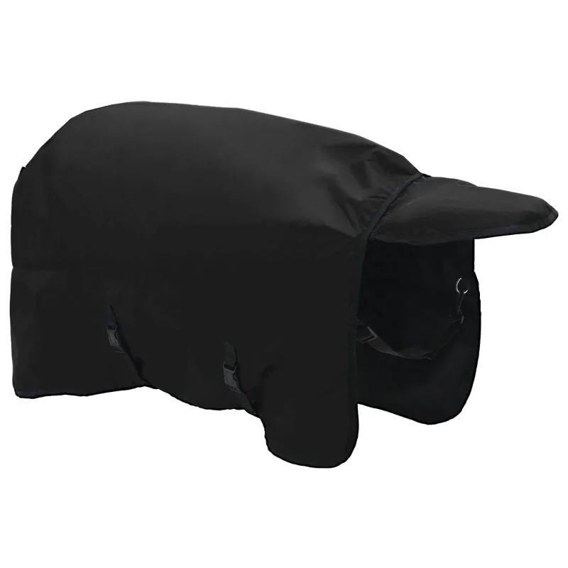 Arklių antklodė Tamsiai žalia ir juoda 105 cm Poliesteris