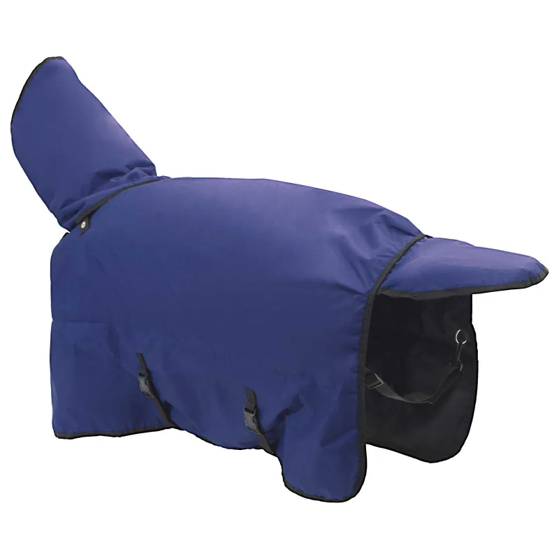 Arklių antklodė Tamsiai žalia ir juoda 75 cm Poliesteris