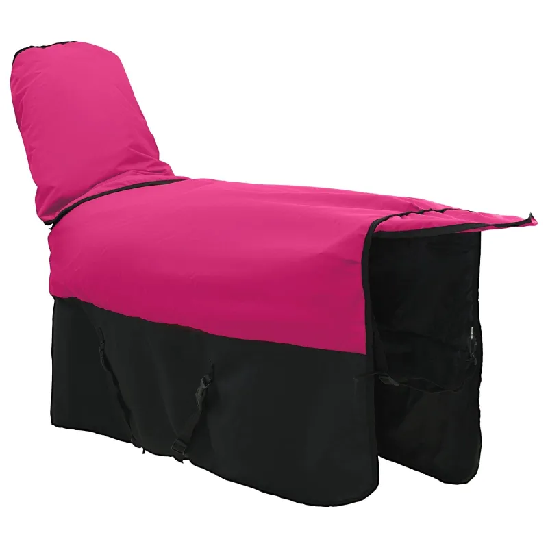 Arklių antklodė Rožinė ir Juoda 105 cm Poliesteris