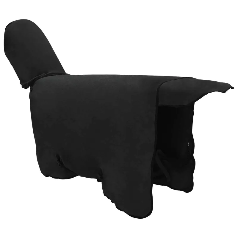 Arklių antklodė Juoda 75 cm Poliesteris