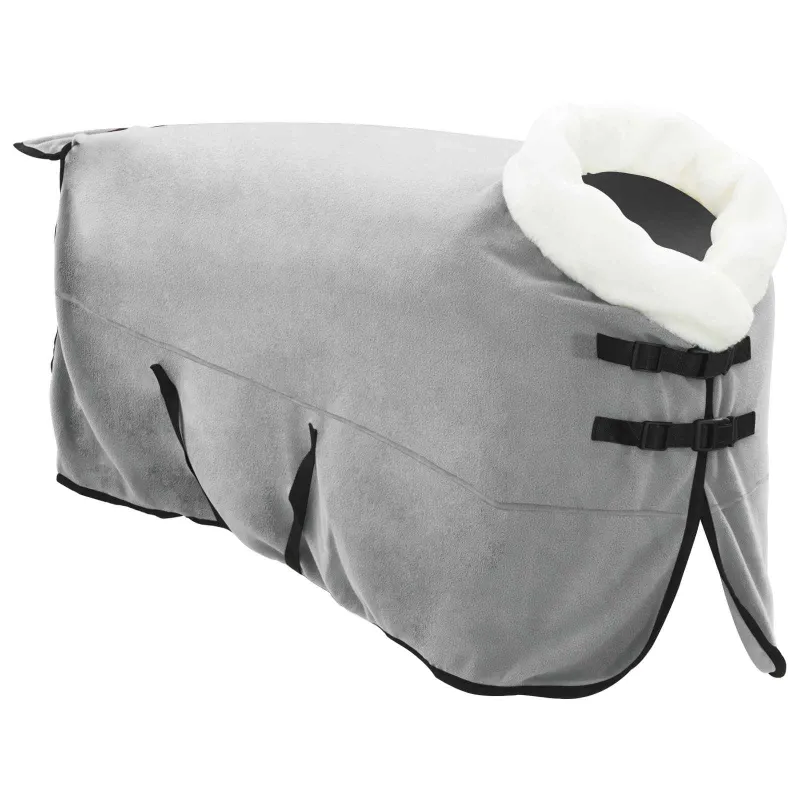 Arklių antklodė Tamsiai žalia 125 cm Poliesterio flisas