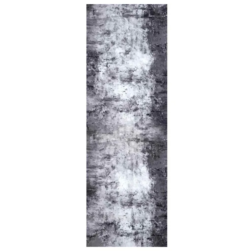Virtuvės kilimas Pilka 180 x 60 cm Aksomas