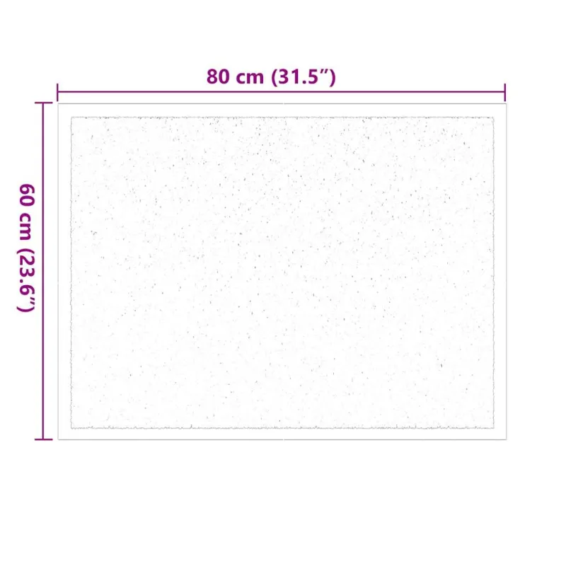 Durų kilimėlis Juoda 60 x 40 x 1.2 cm Teddy Audinys