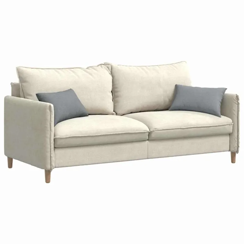 Sofa Pagalvės 2 pcs Šviesiai pilka 50 x 30 cm audinys