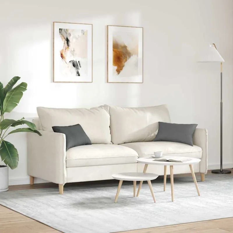 Sofa Pagalvės 2 pcs Tamsiai pilka 50 x 30 cm audinys