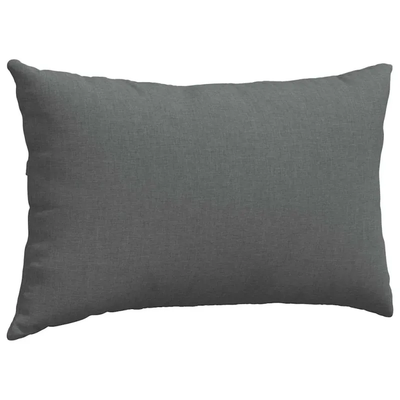Sofa Pagalvės 2 pcs Tamsiai pilka 50 x 30 cm audinys