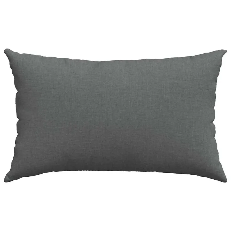 Sofa Pagalvės 2 pcs Tamsiai pilka 50 x 30 cm audinys