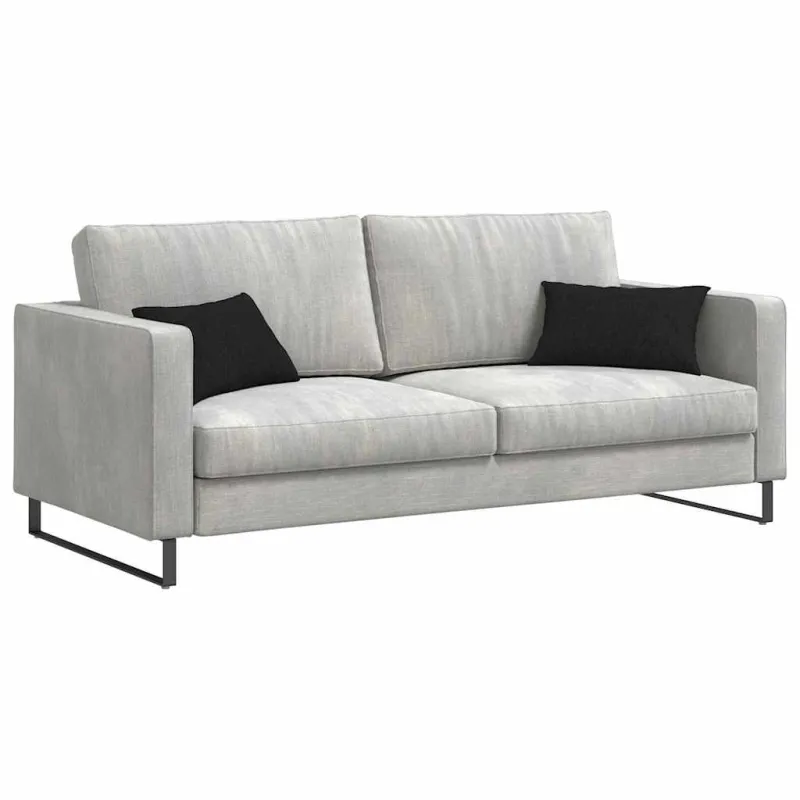 Sofa Pagalvės 2 pcs Juoda 50 x 30 cm audinys