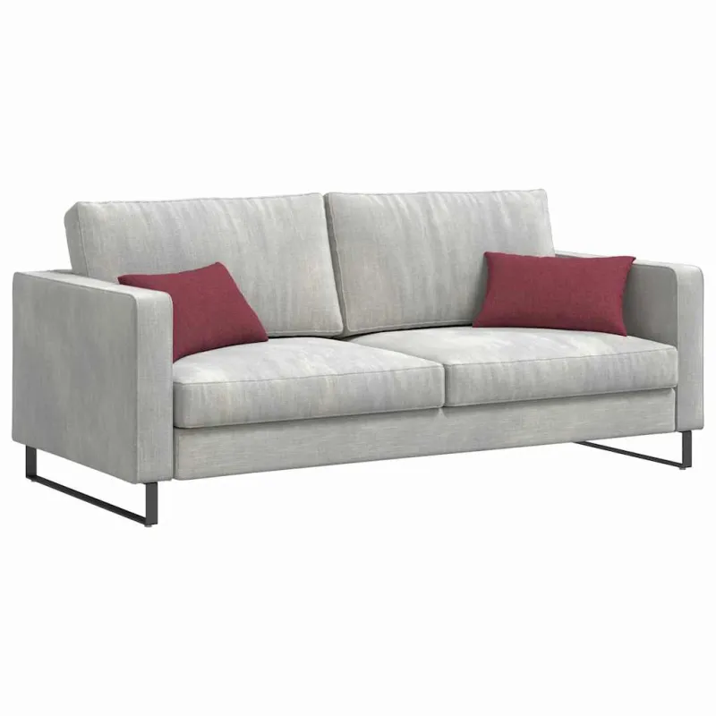 Sofa Pagalvės 2 pcs Vyno raudona 50 x 30 cm audinys