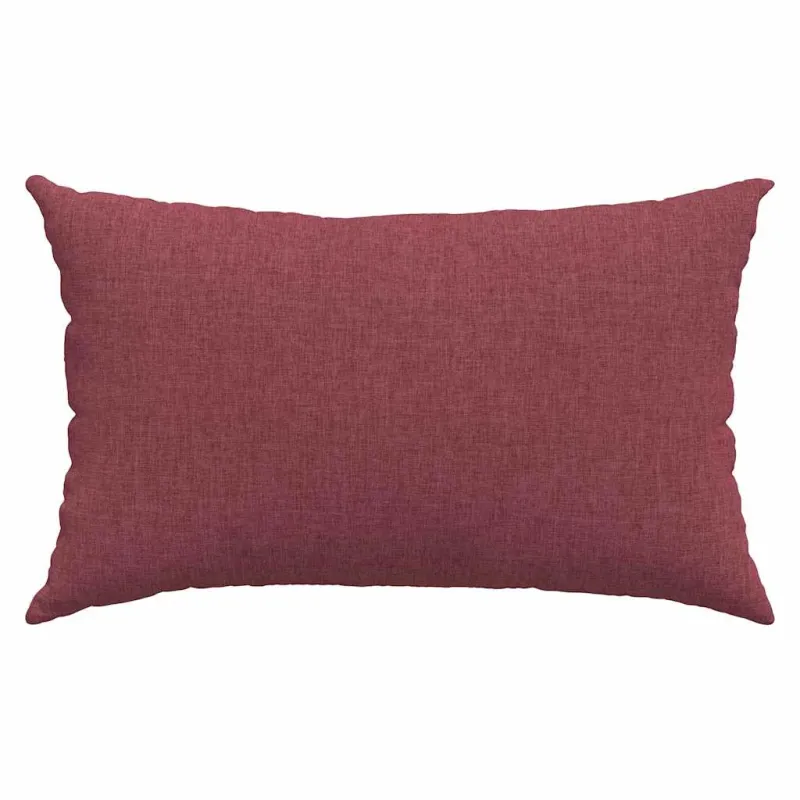 Sofa Pagalvės 2 pcs Vyno raudona 50 x 30 cm audinys