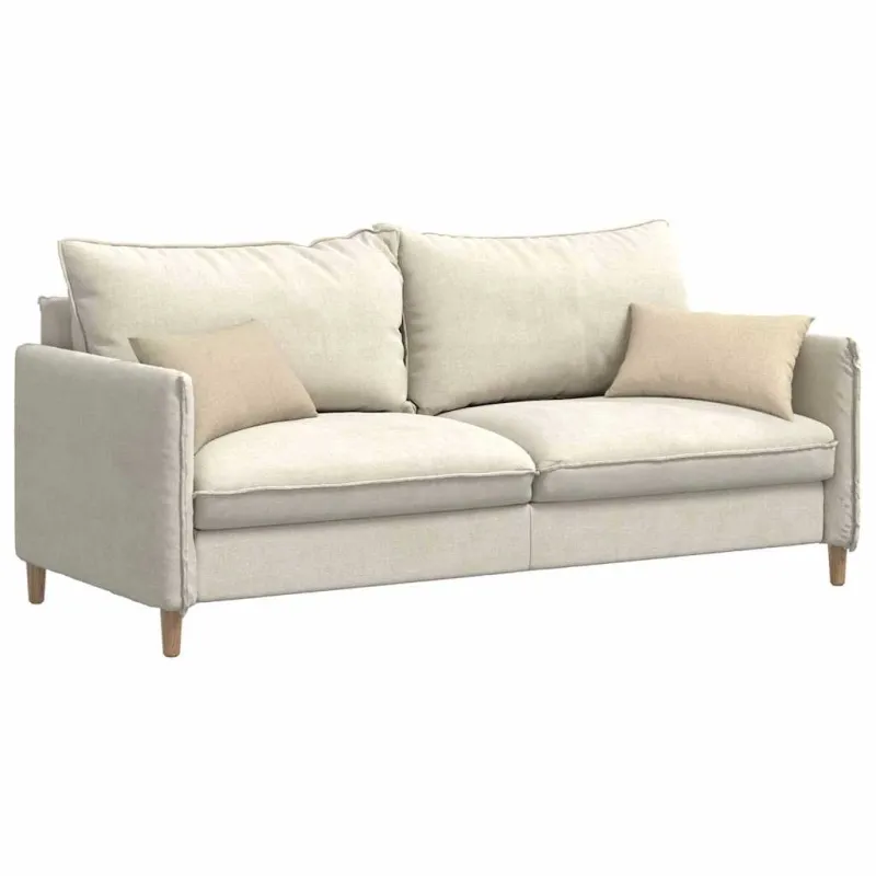Sofa Pagalvės 2 pcs Kreminė 50 x 30 cm audinys