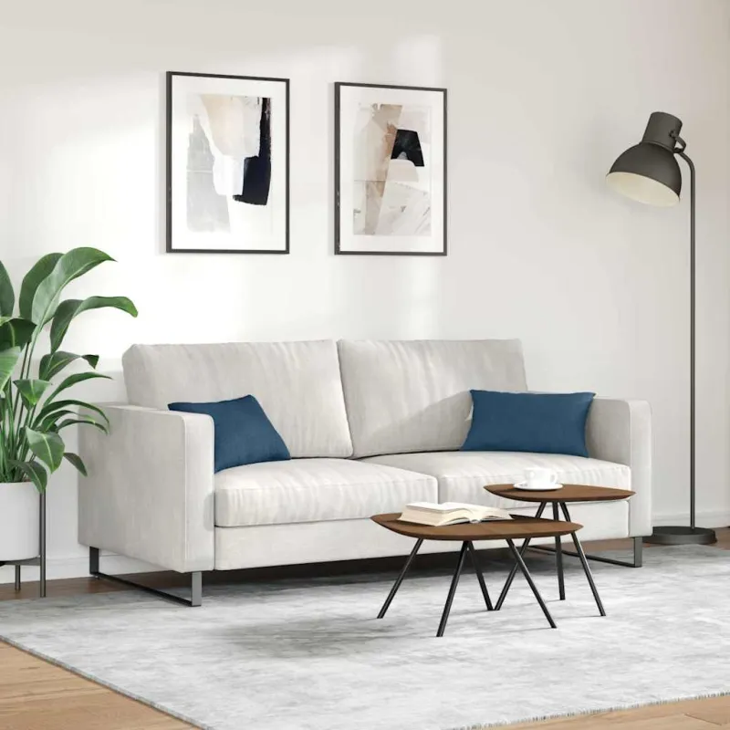 Sofa Pagalvės 2 pcs Mėlyna 50 x 30 cm audinys