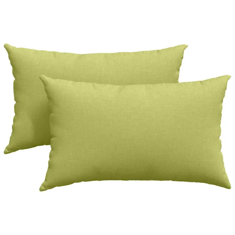 Sofa Pagalvės 2 pcs Šviesiai žalia 50 x 30 cm audinys