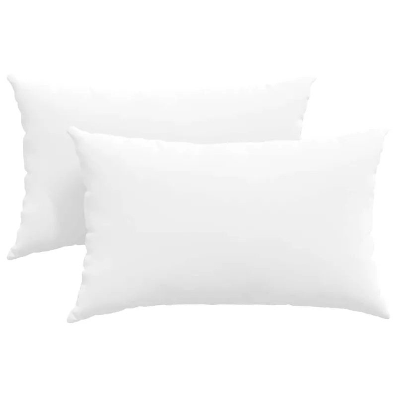 Sofa Pagalvės 2 pcs Balta 50 x 30 cm audinys
