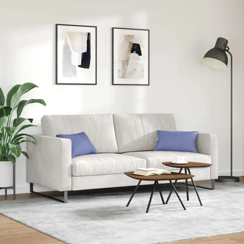 Sofa Pagalvės 2 pcs Džinsinės mėlynos 50 x 30 cm audinys