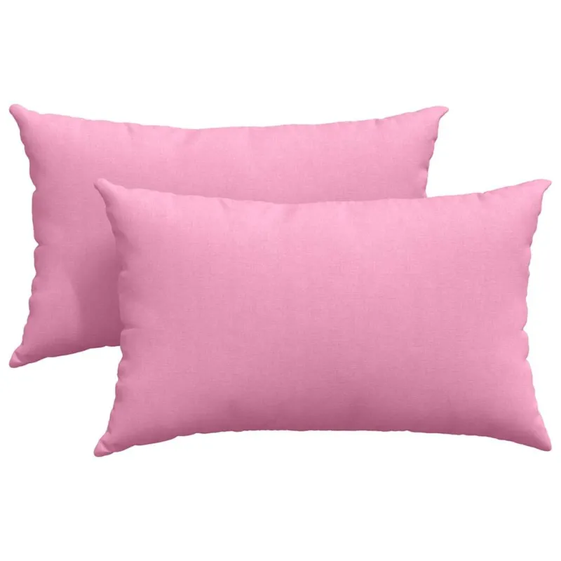 Sofa Pagalvės 2 pcs Rožinė 50 x 30 cm audinys