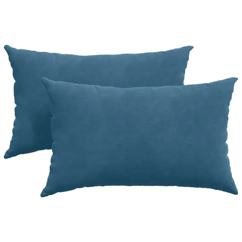 Sofa Pagalvės 2 pcs Mėlyna 50 x 30 cm Kordūrinis audinys