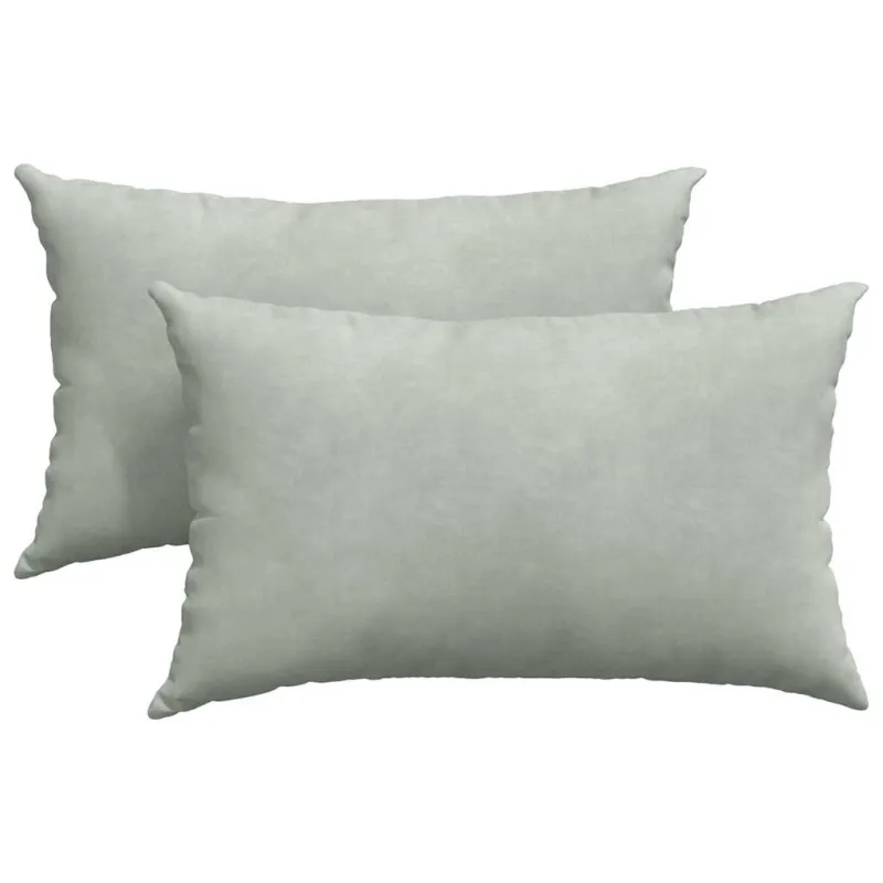 Sofa Pagalvės 2 pcs Šviesiai pilka 50 x 30 cm