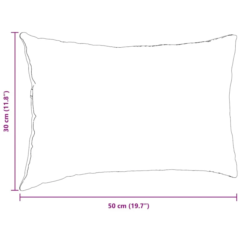 Sofa Pagalvės 2 pcs Šviesiai pilka 50 x 30 cm
