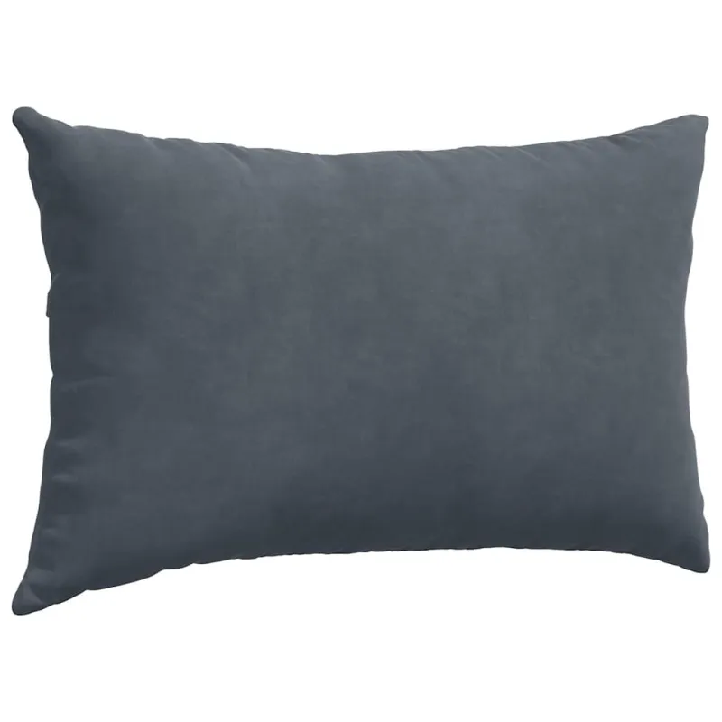 Sofa Pagalvės 2 pcs Tamsiai pilka 50 x 30 cm Kordūrinis audinys