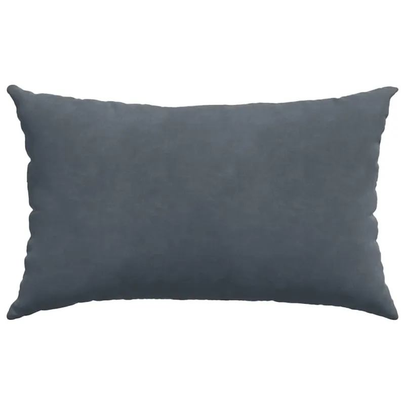 Sofa Pagalvės 2 pcs Tamsiai pilka 50 x 30 cm Kordūrinis audinys
