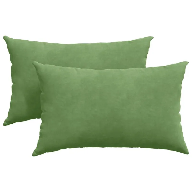 Sofa Pagalvės 2 pcs Šviesiai žalia 50 x 30 cm